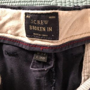 JCrew Broken In Chino 32/30